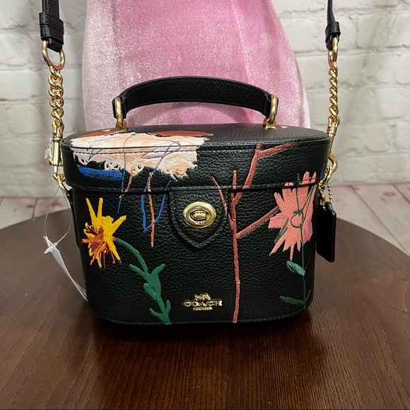 COACH X MICHEL JEAN BASQUIAT Limited edition leather Kay crossbody bag n… - Picture 2 of 14